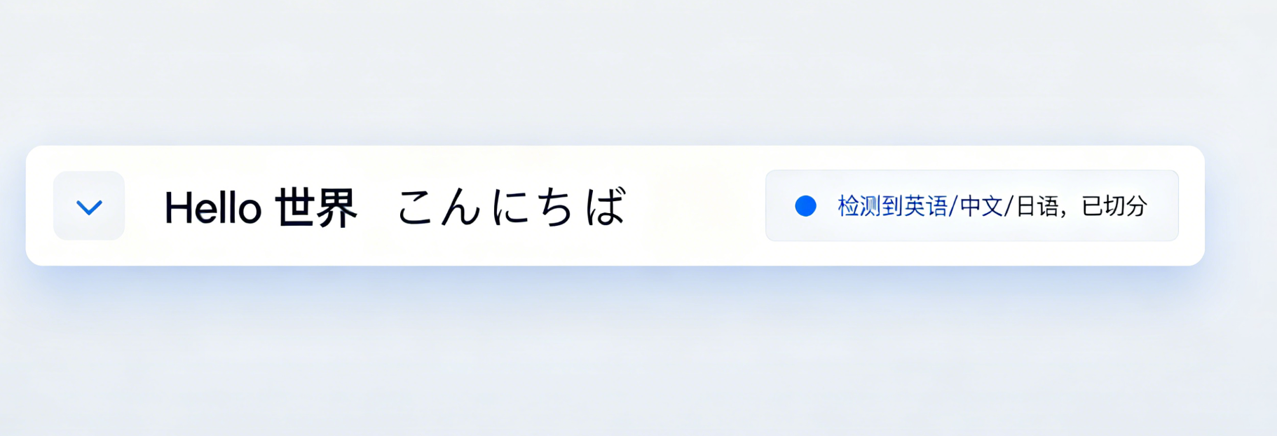 文字语种识别示意图